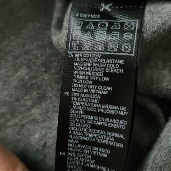 Forever 21 Women's Size Large Gray Black Zip Down Crop Top - Picture 3 of 5